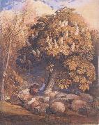 Pastoral with a Horse Chestnut Tree, Samuel Palmer